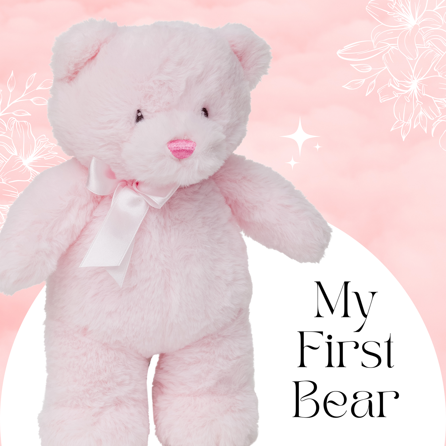 My First Bear 10" Soft Plush Teddy for Newborns & Toddlers by Fine Toyz & More