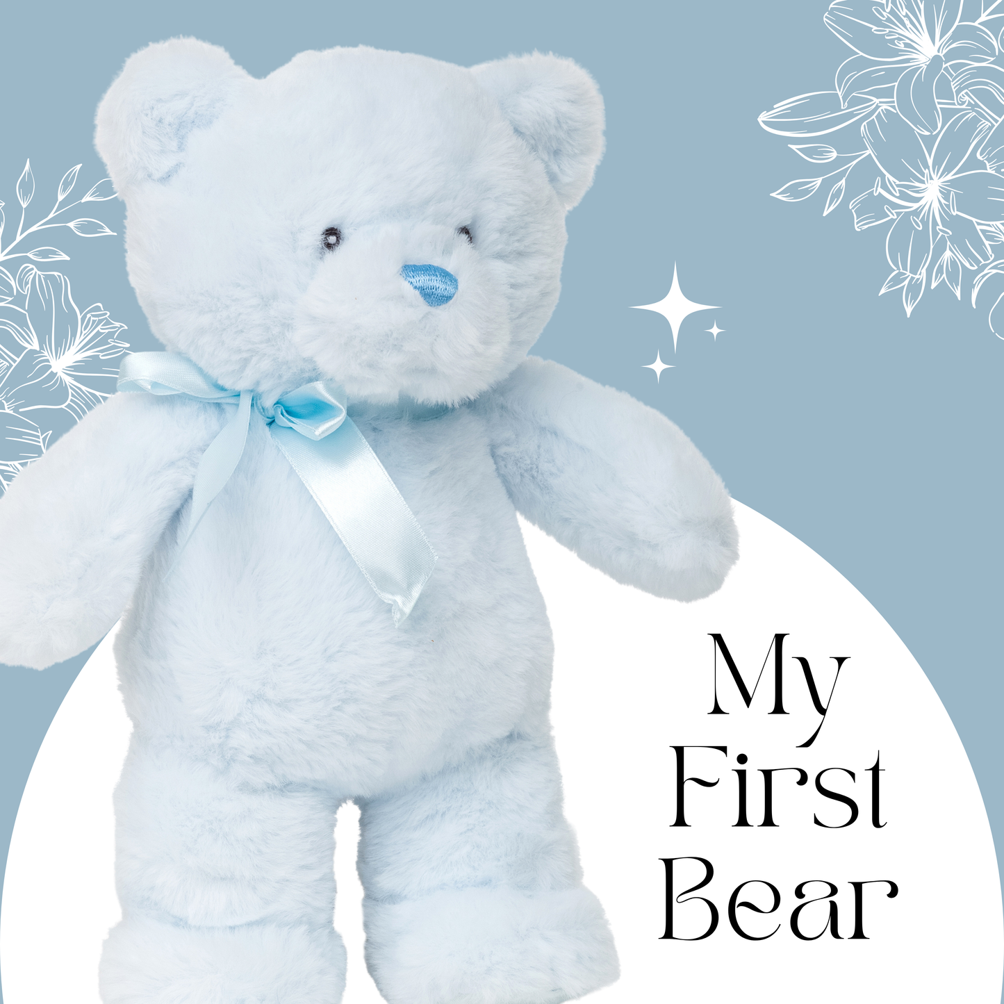My First Bear 10" Soft Plush Teddy for Newborns & Toddlers by Fine Toyz & More