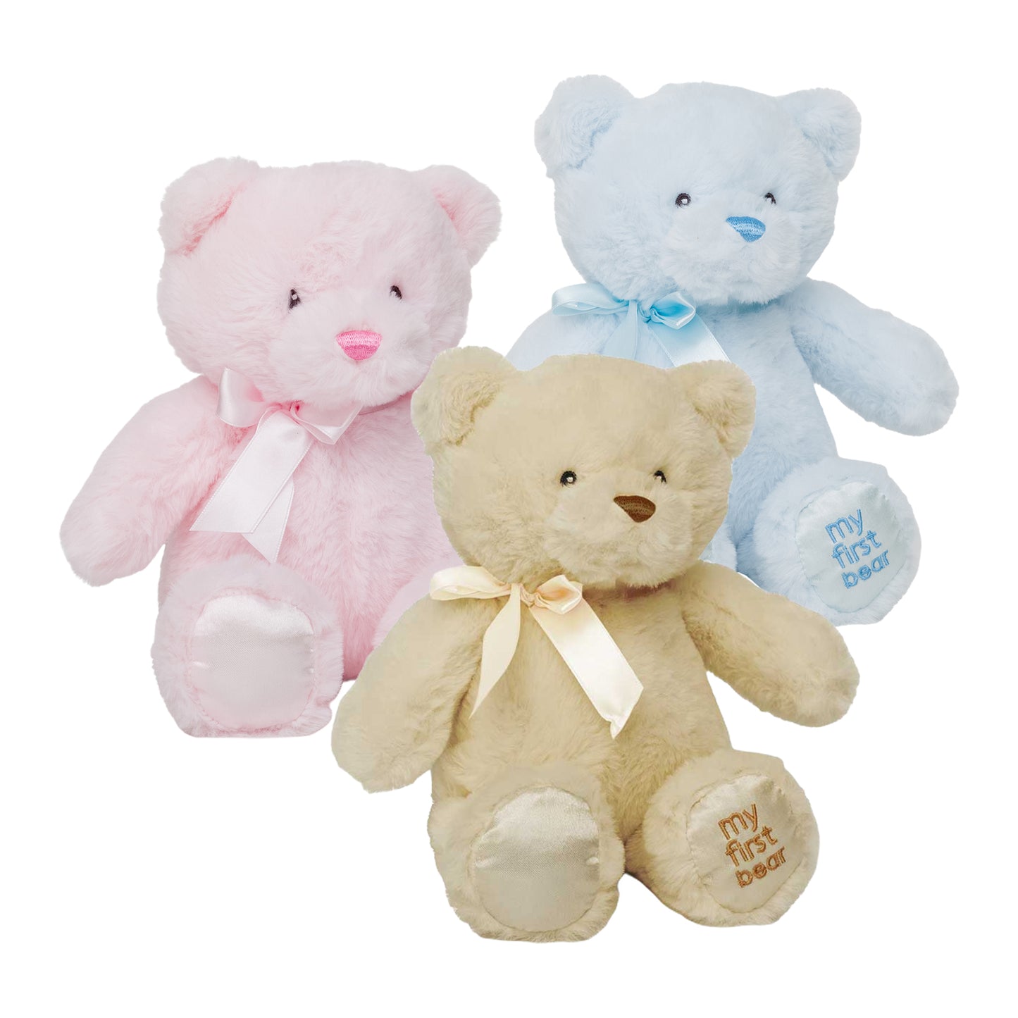 My First Bear 10" Soft Plush Teddy for Newborns & Toddlers by Fine Toyz & More