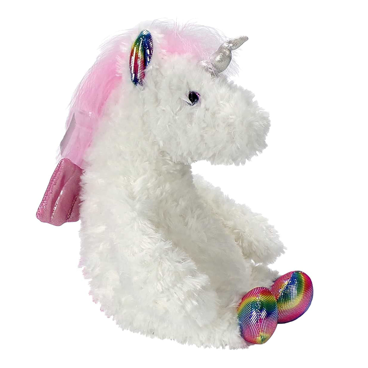 Winged Unicorn Stuffed Animal Plush Peekaboo Rainbow Pony Gift for Girls Aria