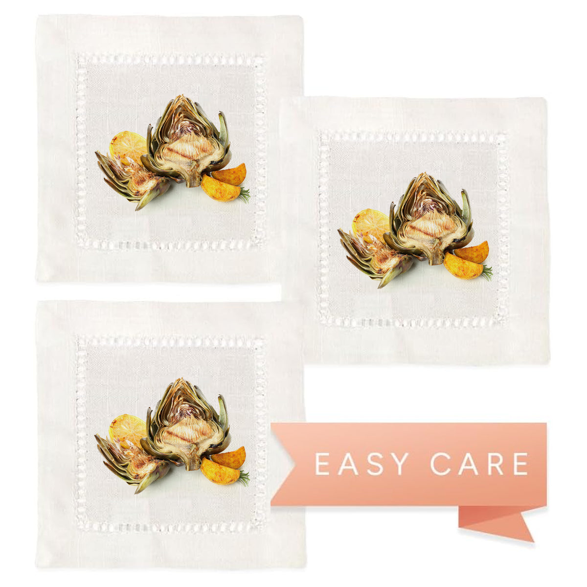 Artichoke Hemstitch Napkins