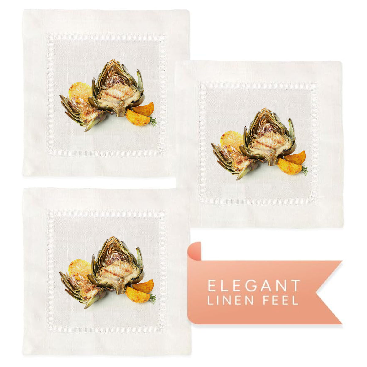 Artichoke Hemstitch Napkins