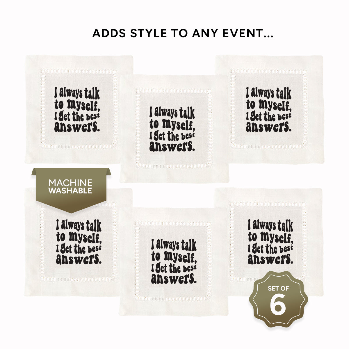 Best Answers Hemstitch Napkins