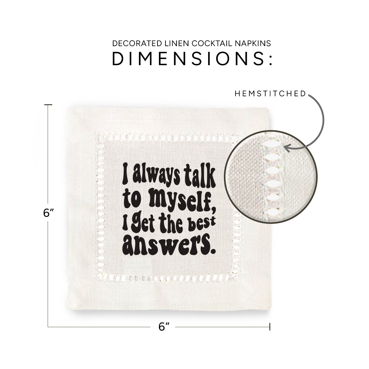 Best Answers Hemstitch Napkins