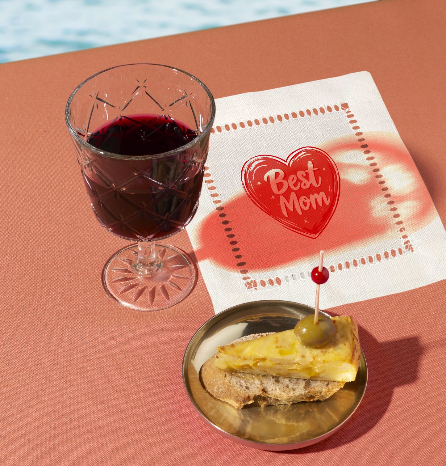 Best Mom Hemstitch Napkins