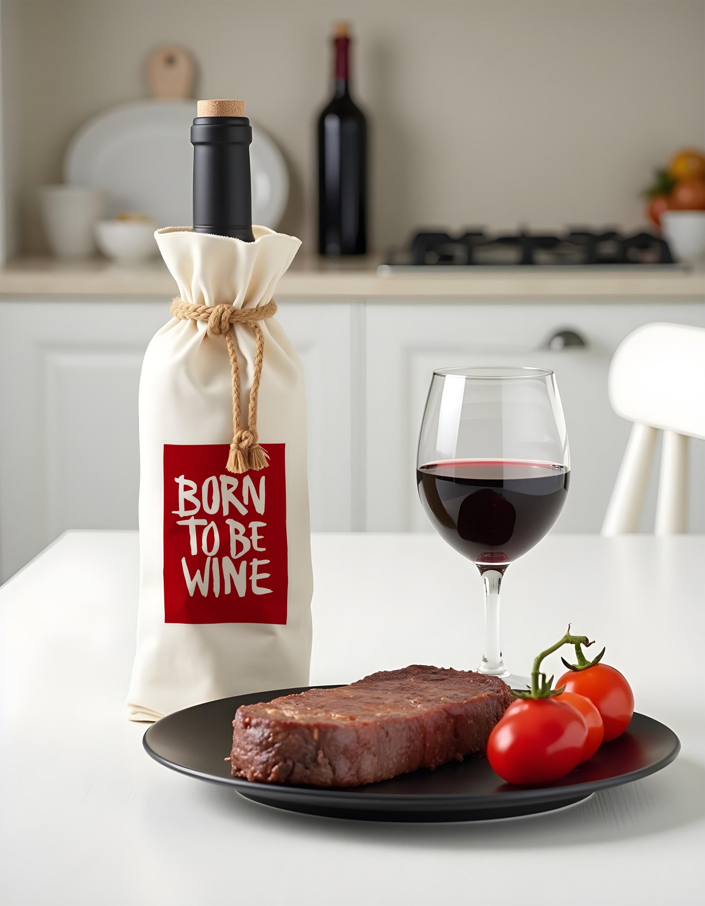 Bottle Bags - Born To Be Wine