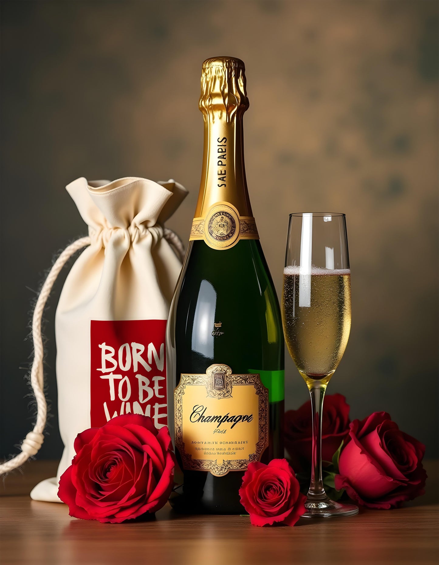 Bottle Bags - Born To Be Wine