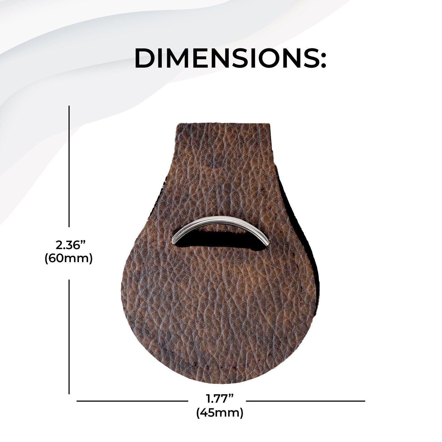 Jolitee Neoprene AirTag Compatible Case Keychain – Durable & Stylish Holder with Secure Ring and Clip, Compatible with Apple AirTag (Brown Leather)