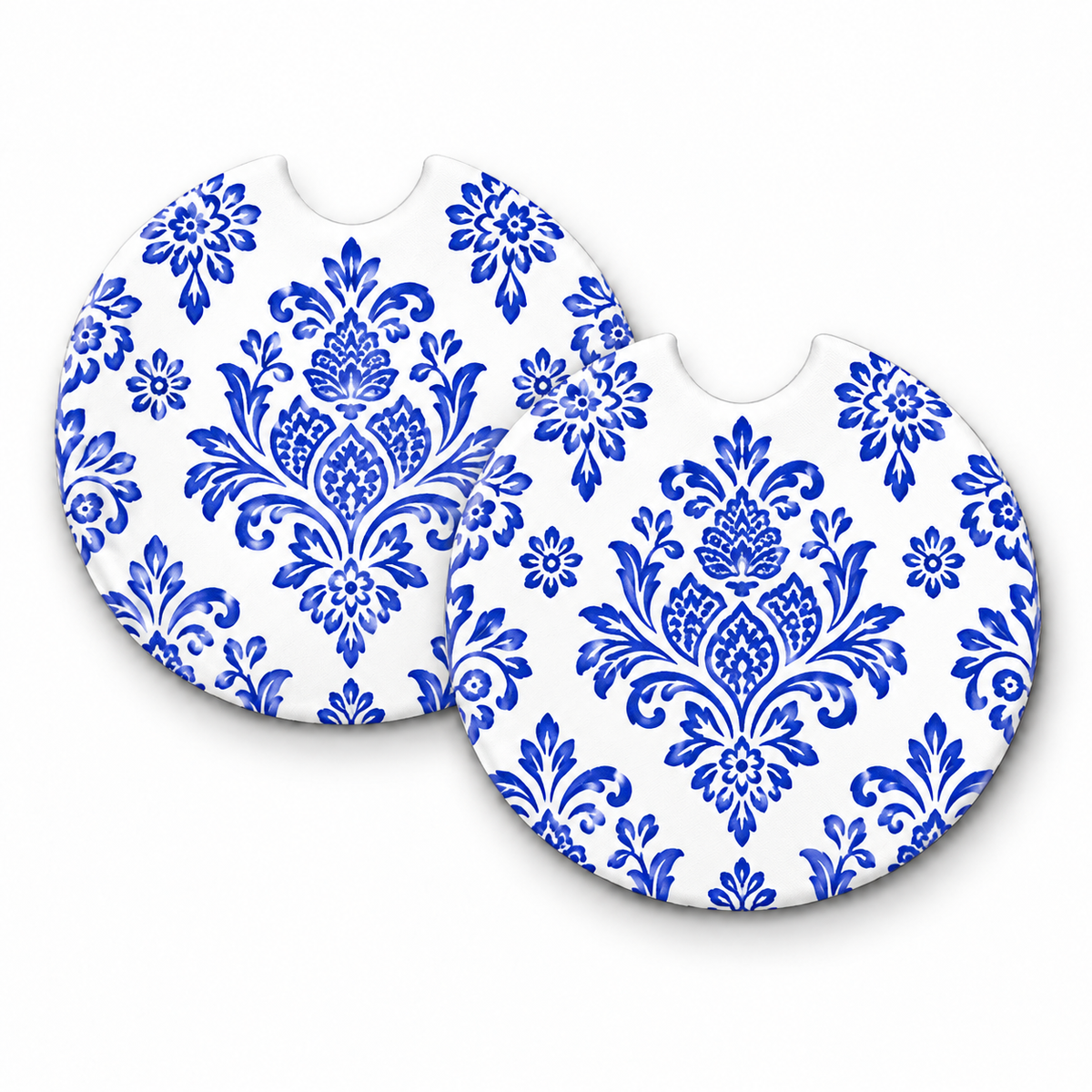 Jolitee Patterned Car Coasters, Absorbent Neoprene Cup Holder