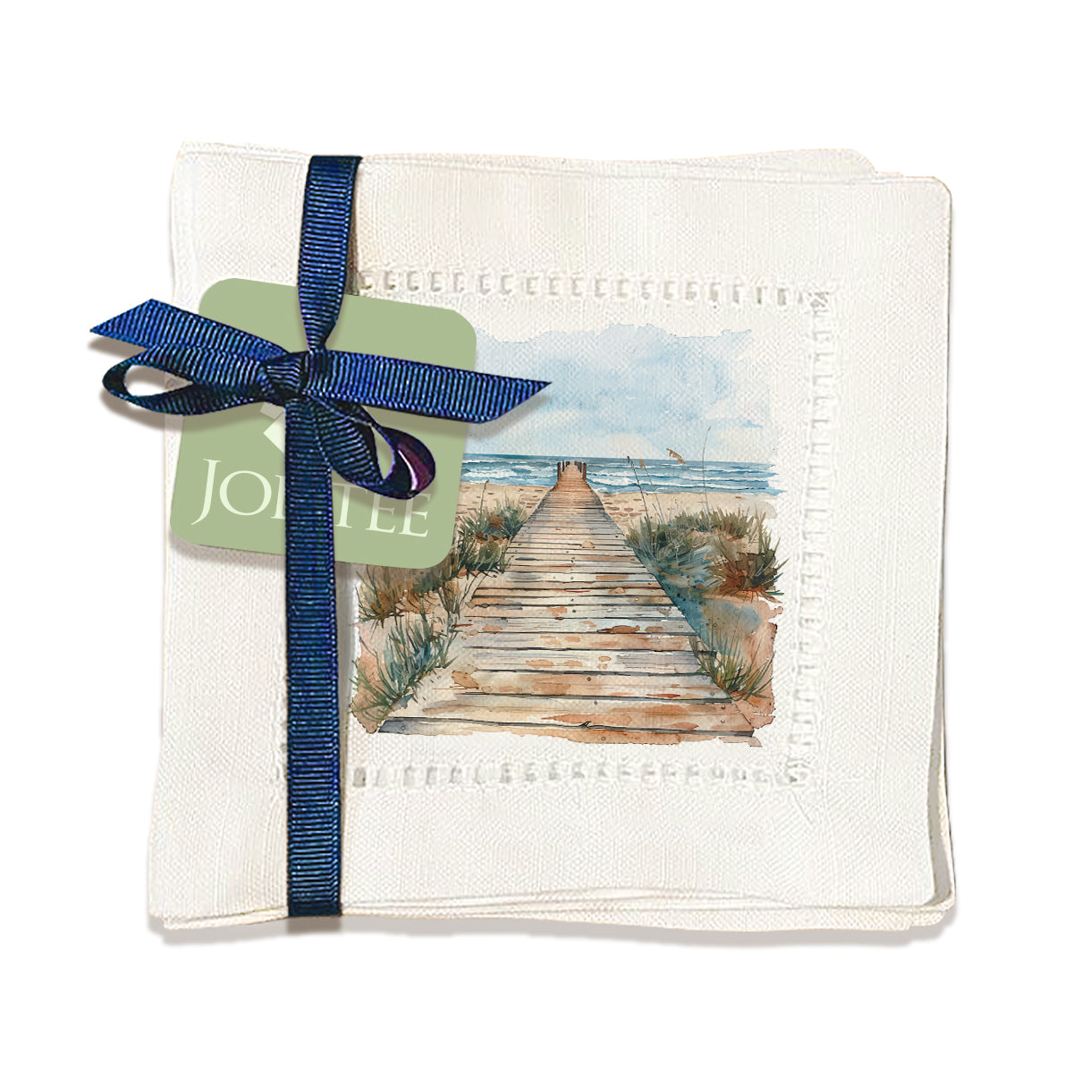 Boardwalk Beach Hemstitch Napkins