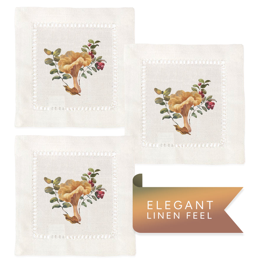 Chanterelle Mushroom Napkins