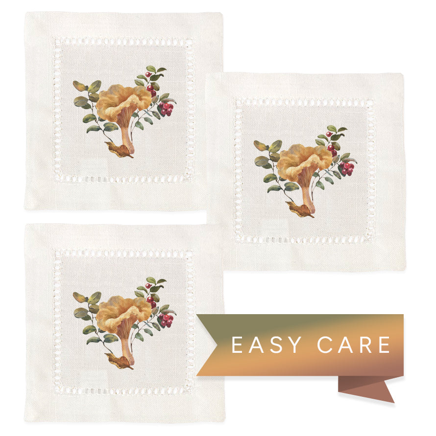Chanterelle Mushroom Napkins