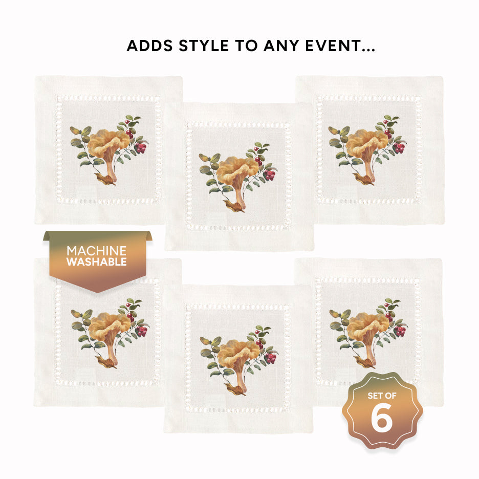 Chanterelle Mushroom Napkins