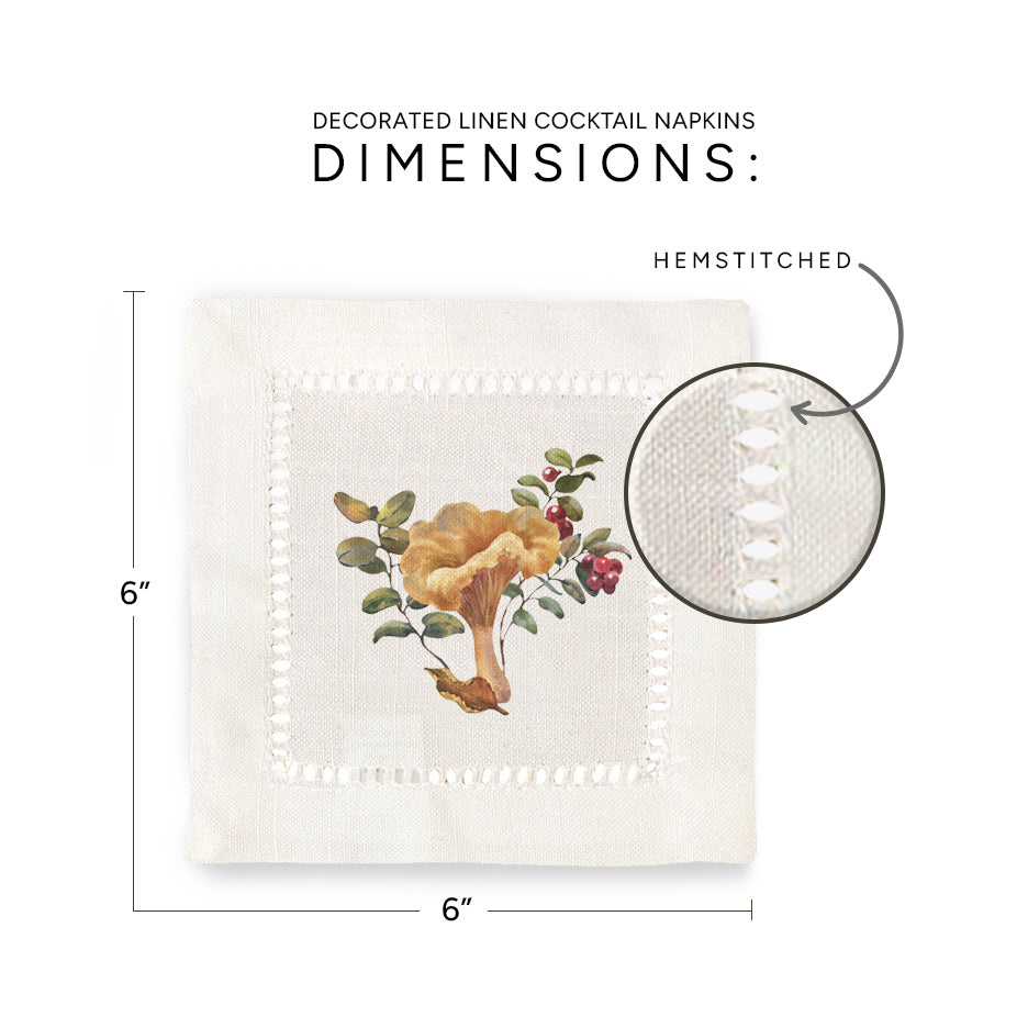 Chanterelle Mushroom Napkins