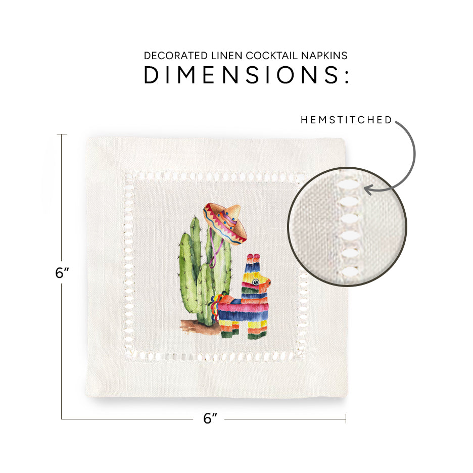 Cinco De Mayo Hemstitch Napkins