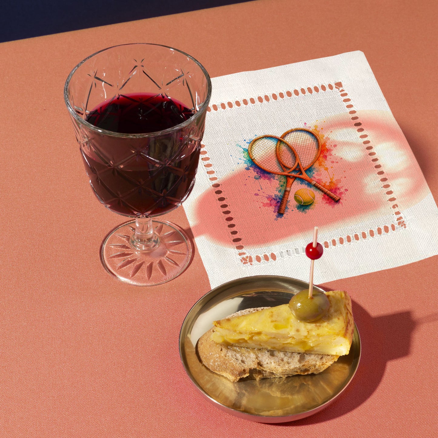 Colorful Tennis Hemstitch Napkins