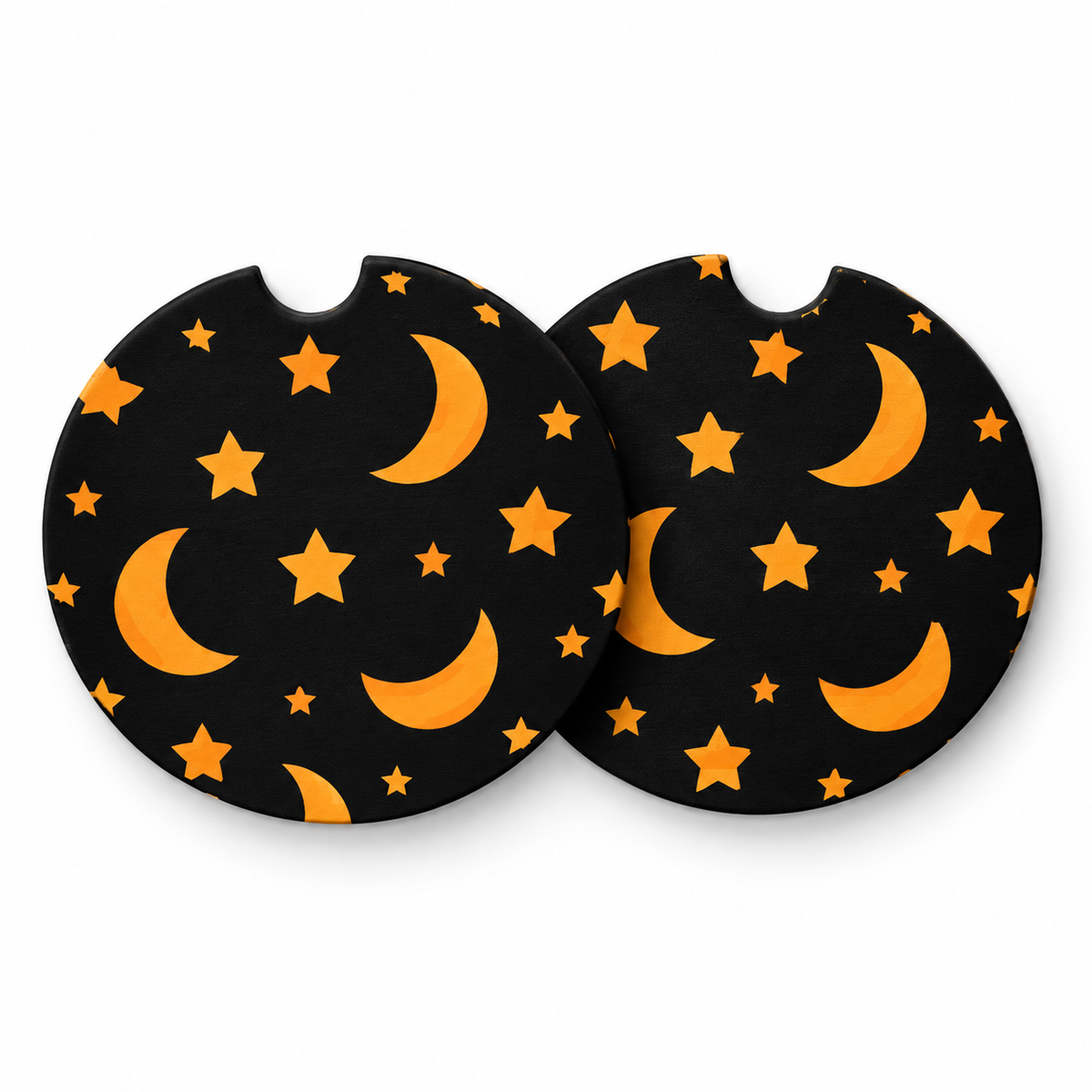Jolitee Halloween Car Coasters, Absorbent Neoprene Cup Holder