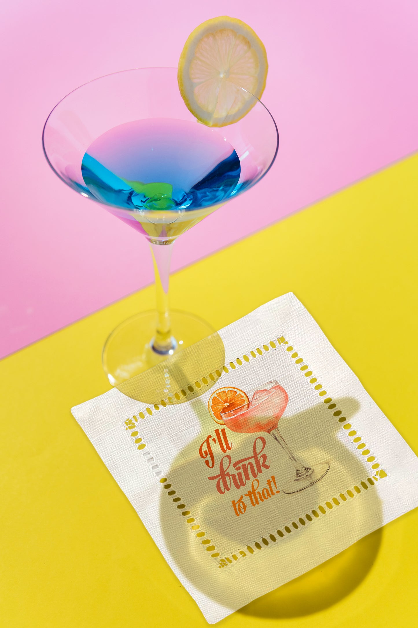 Drink to That Hemstitch Napkins