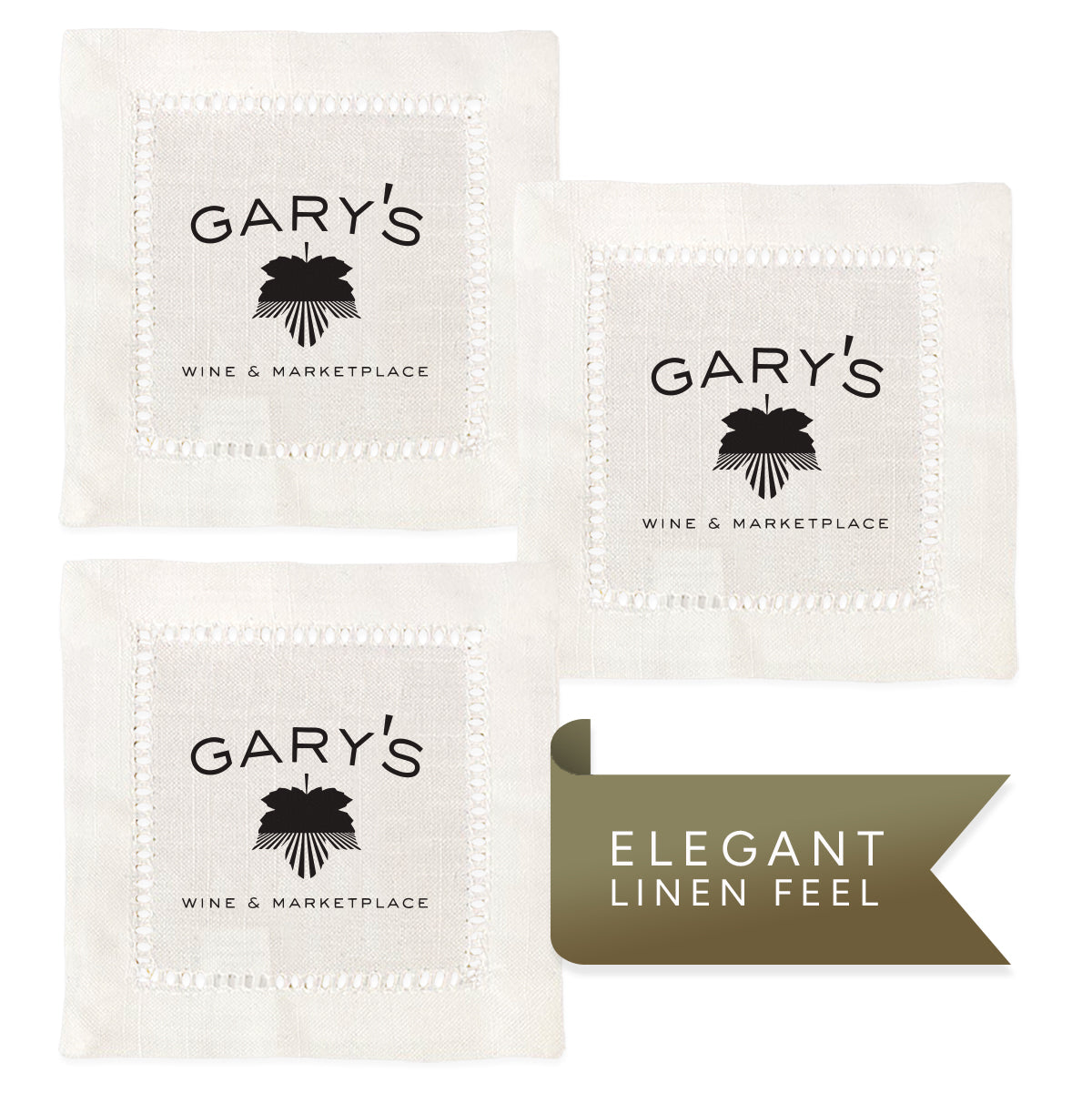 Gary's Wine Hemstitch Napkins