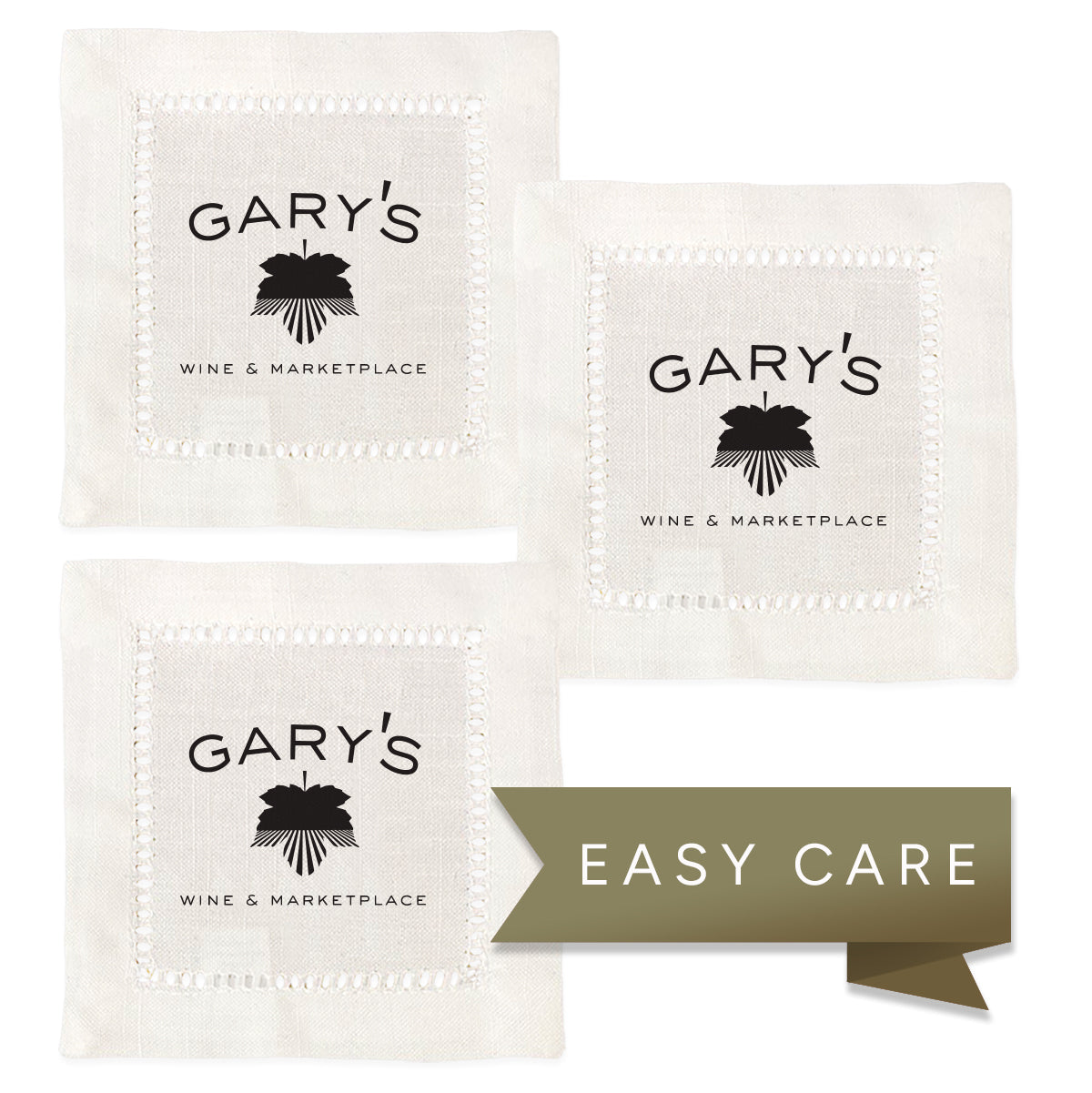 Gary's Wine Hemstitch Napkins