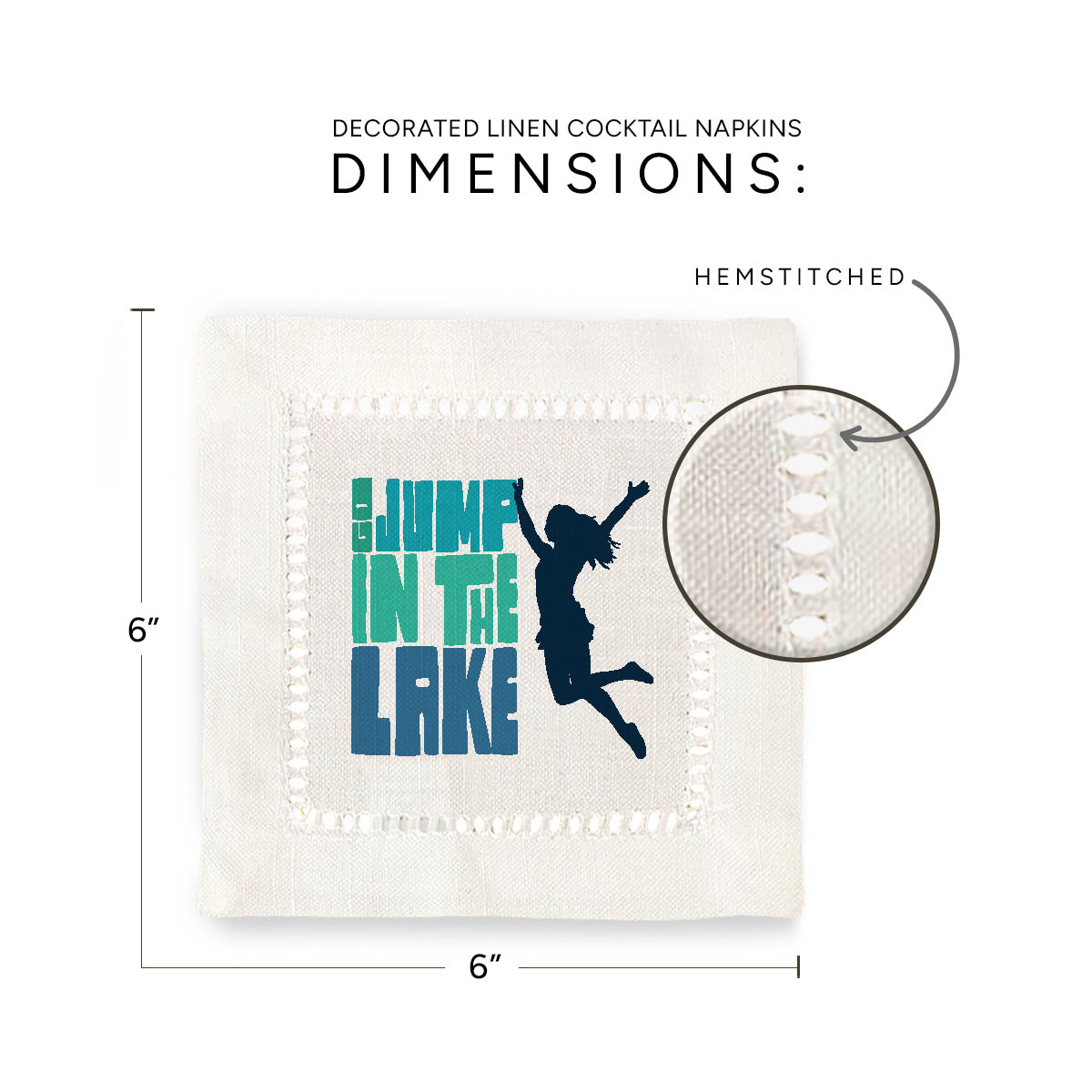 Go Jump Hemstitch Napkins
