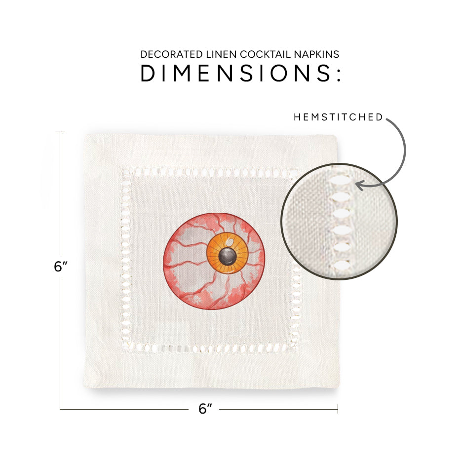 Halloween Hemstitch Napkins