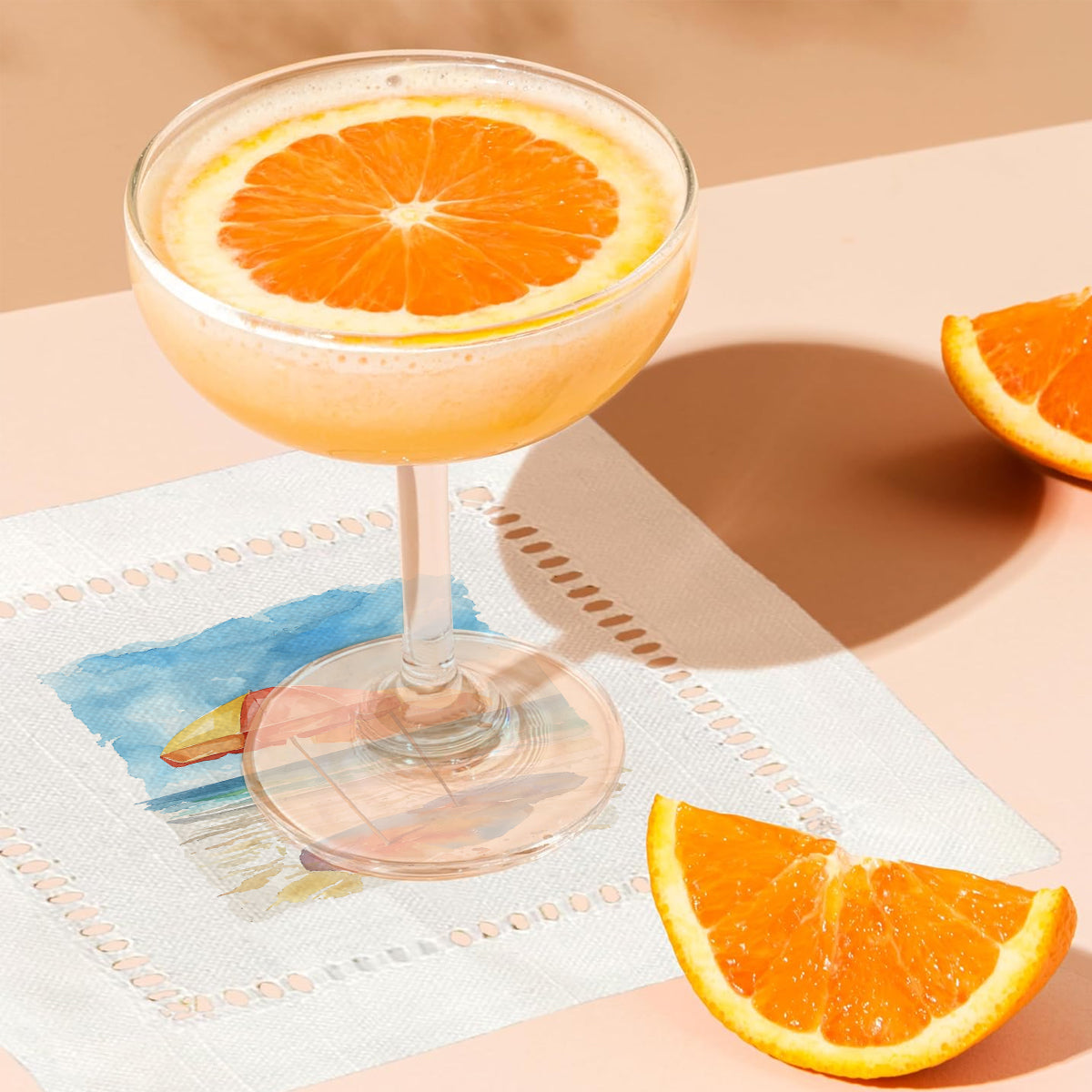 Hello Summer Hemstitch Napkins