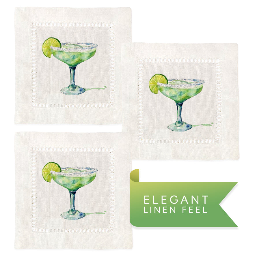 Margarita with Lime Slice Napkins
