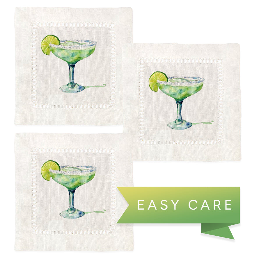 Margarita with Lime Slice Napkins