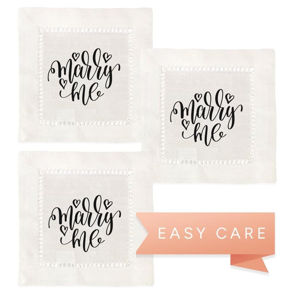 Marry Me Hemstitch Napkins