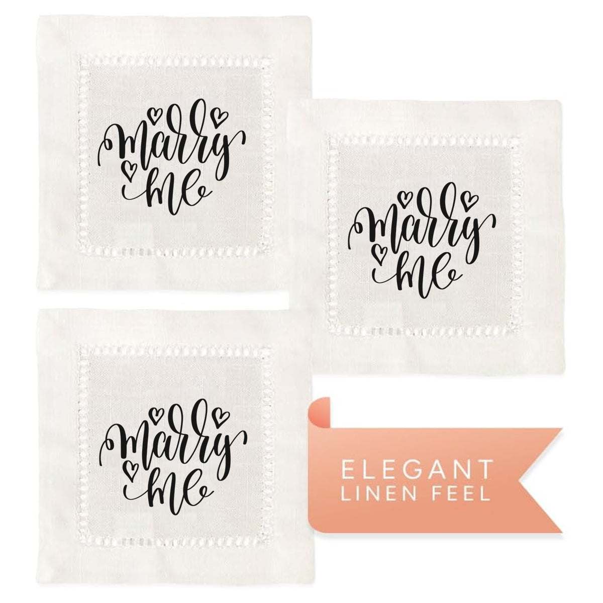 Marry Me Hemstitch Napkins