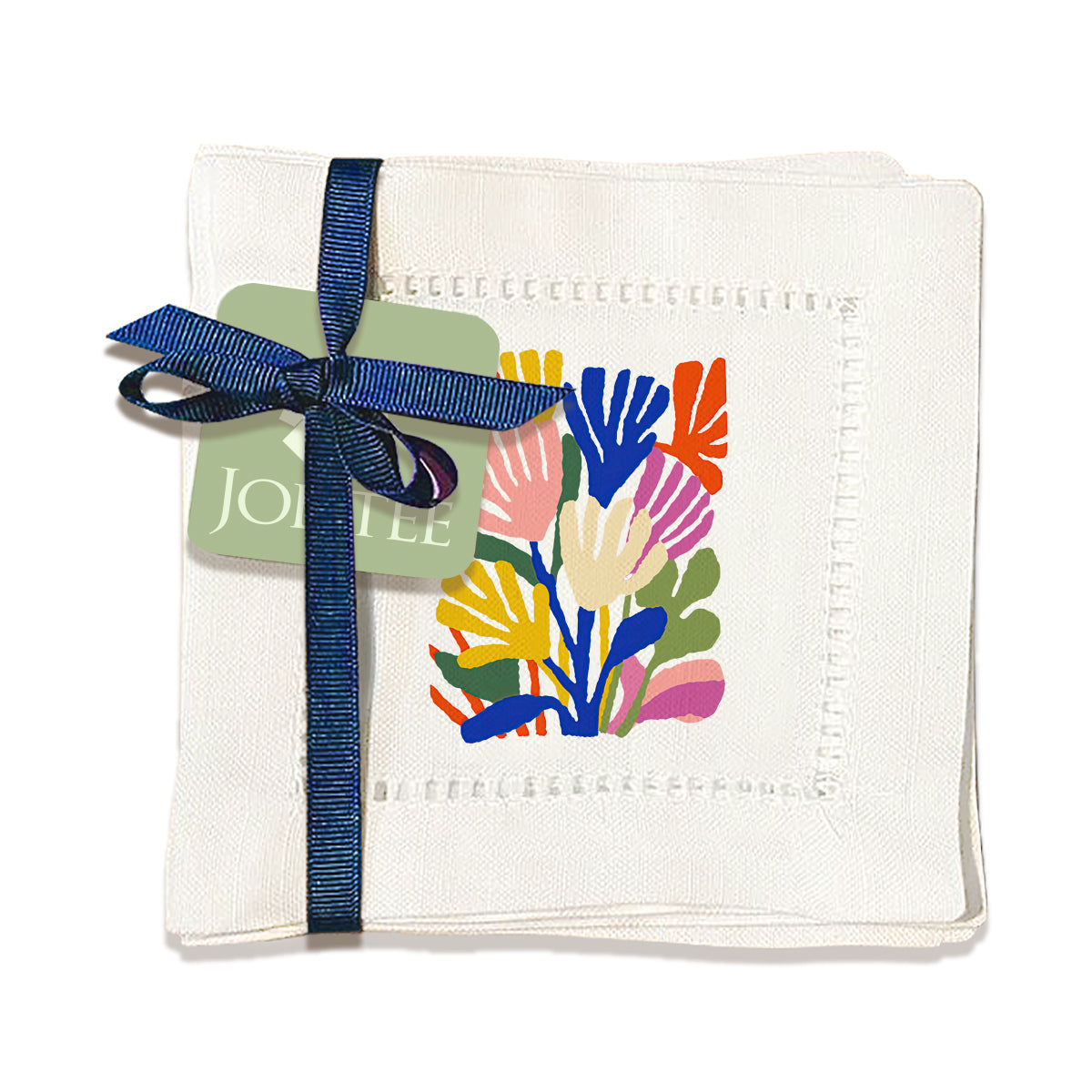 Matisse Flowers Hemstitch Napkins