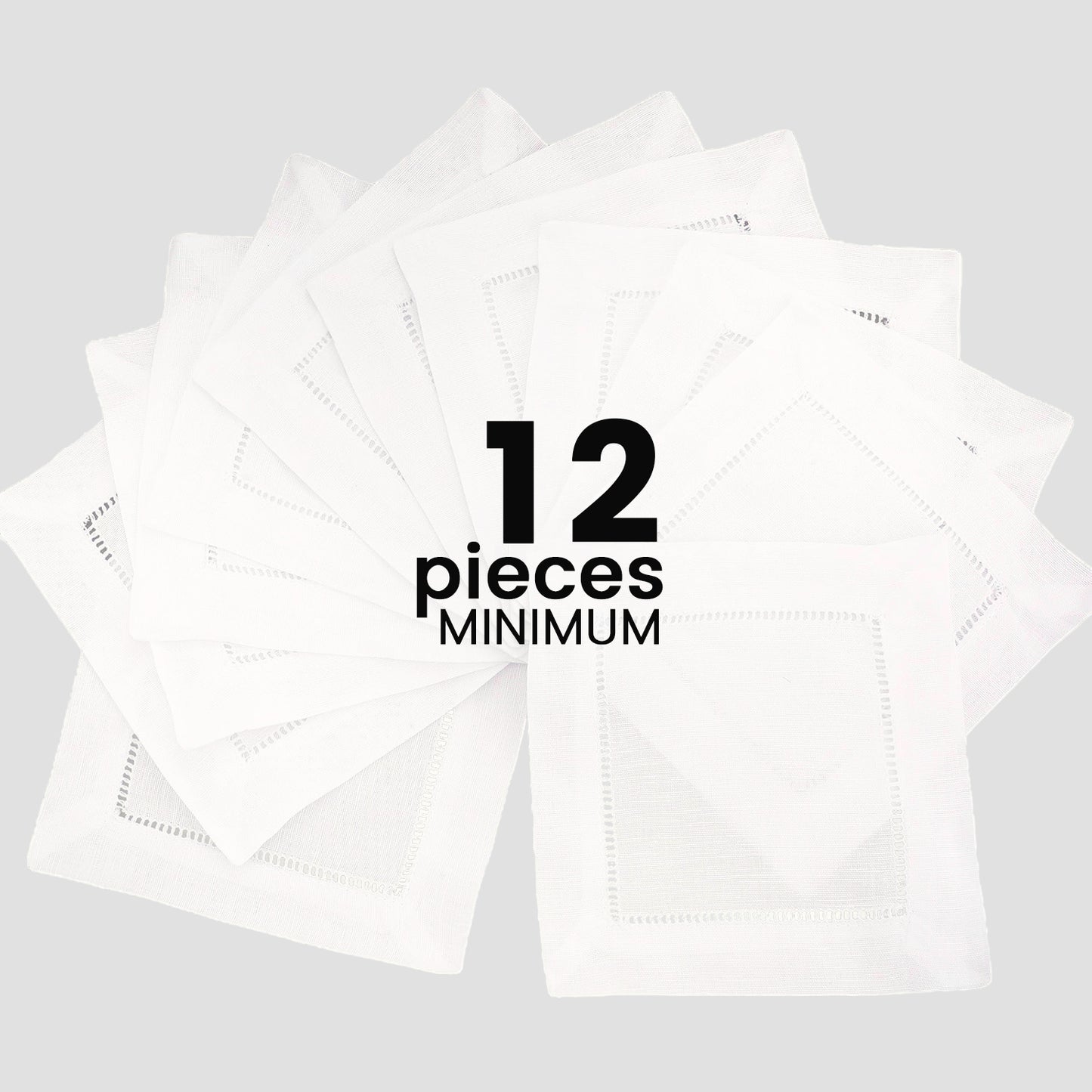 Custom Hemstitch Napkins (12 PCS)