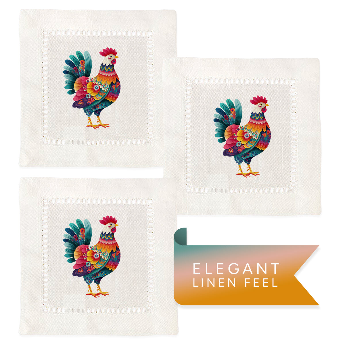 Mother Hen Hemstitch Napkins