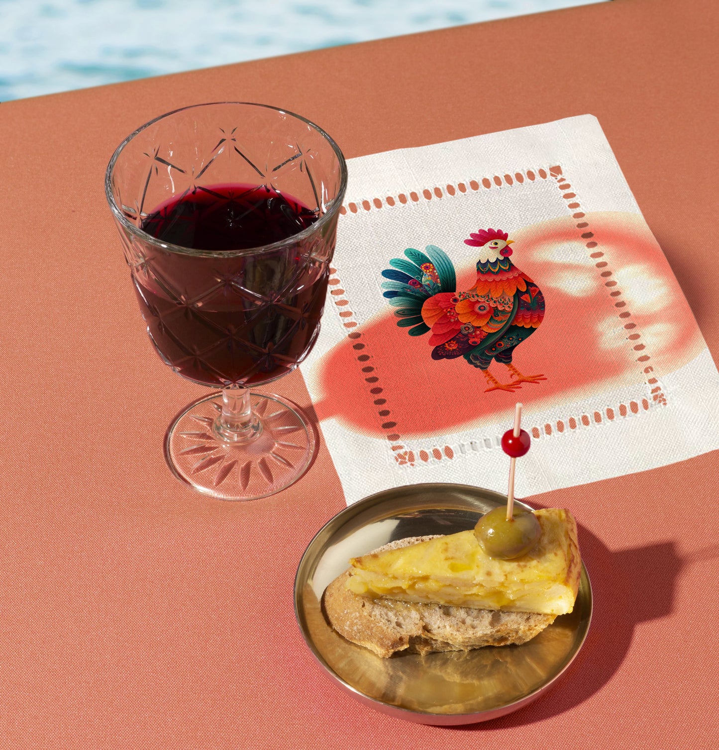 Mother Hen Hemstitch Napkins