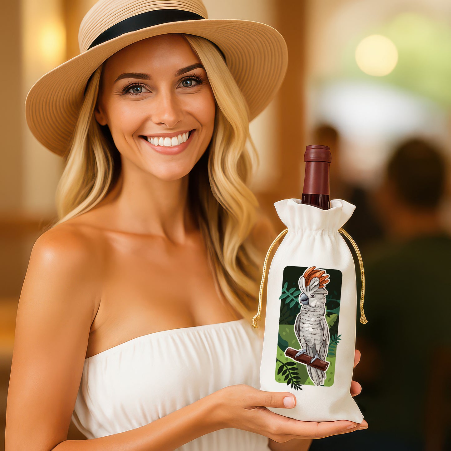 Bottle Bags - Parrot Art