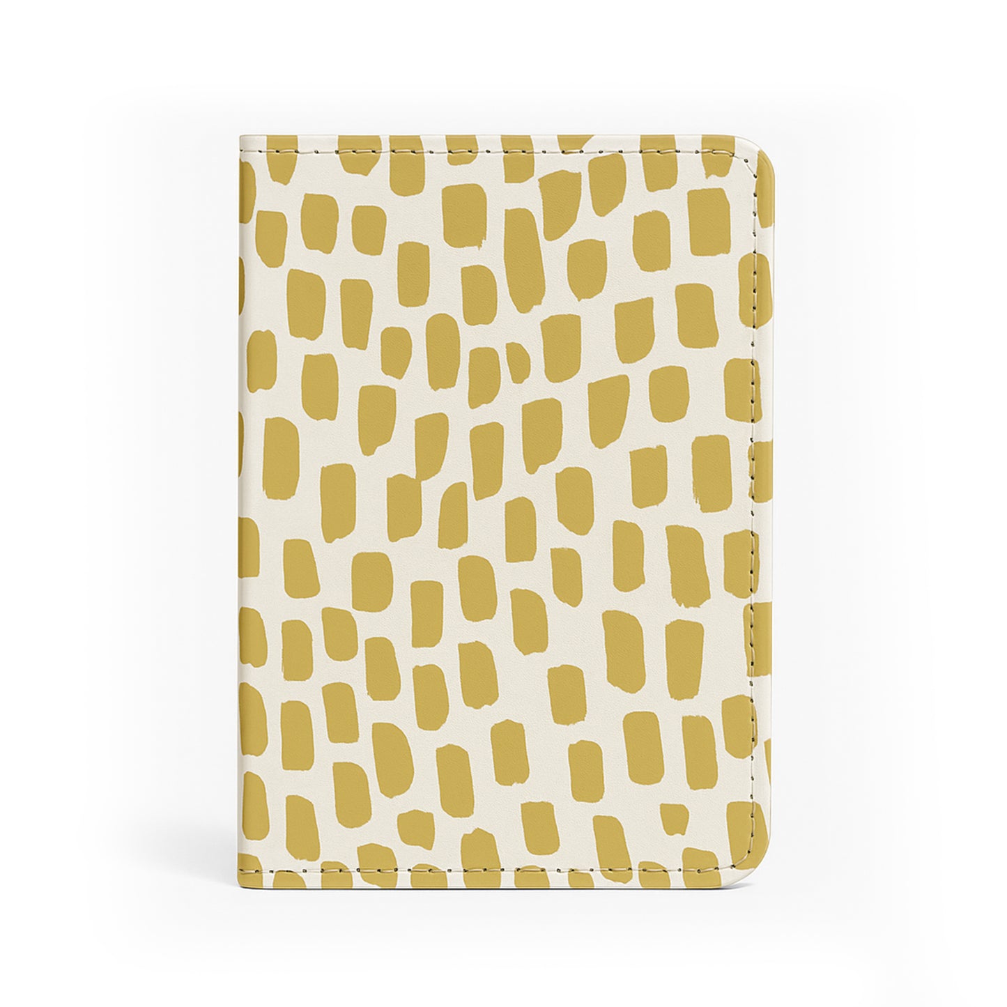 Jolitee Premium PU Vegan Leather Passport Holder, Brown Spots
