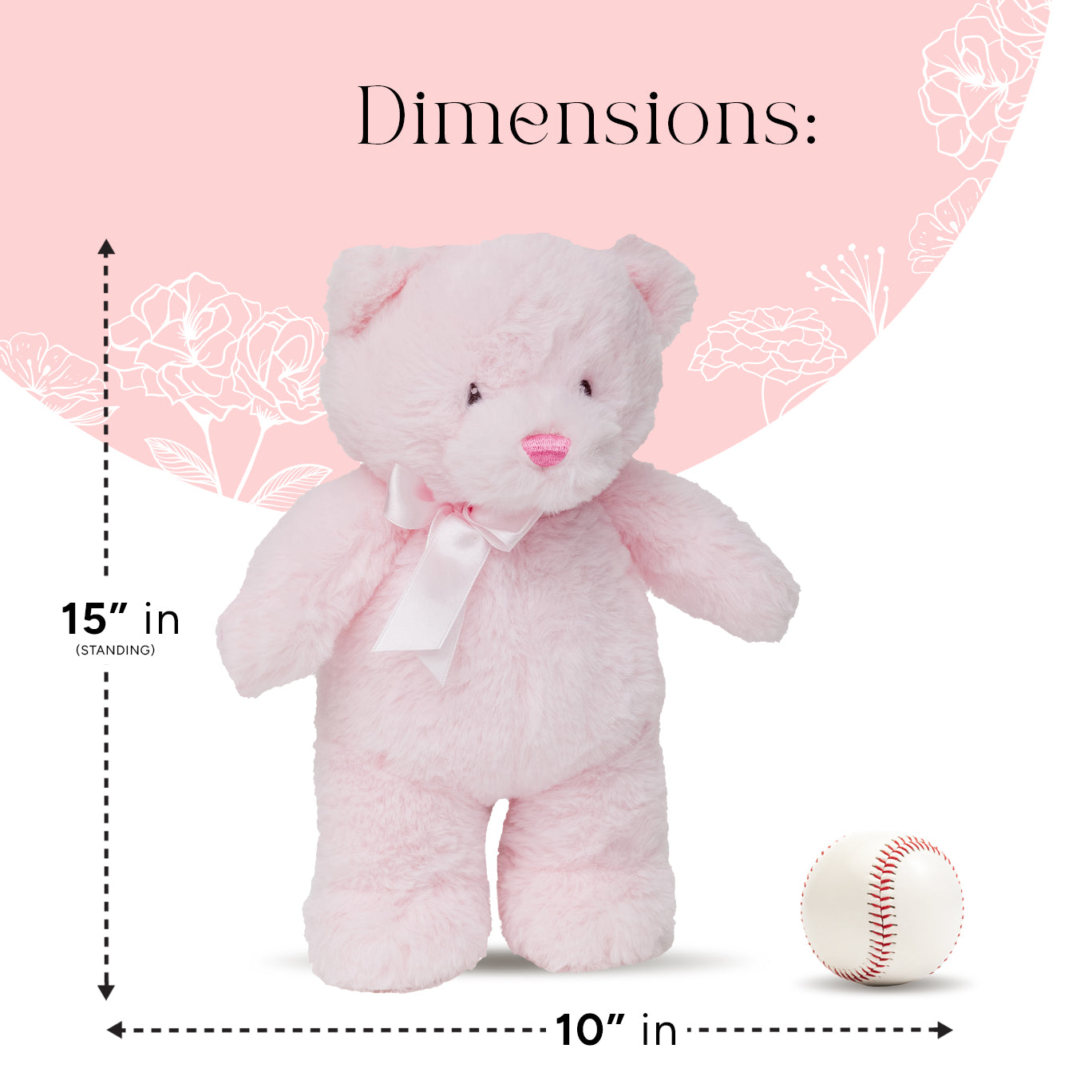 My First Bear 10" Soft Plush Teddy for Newborns & Toddlers by Fine Toyz & More