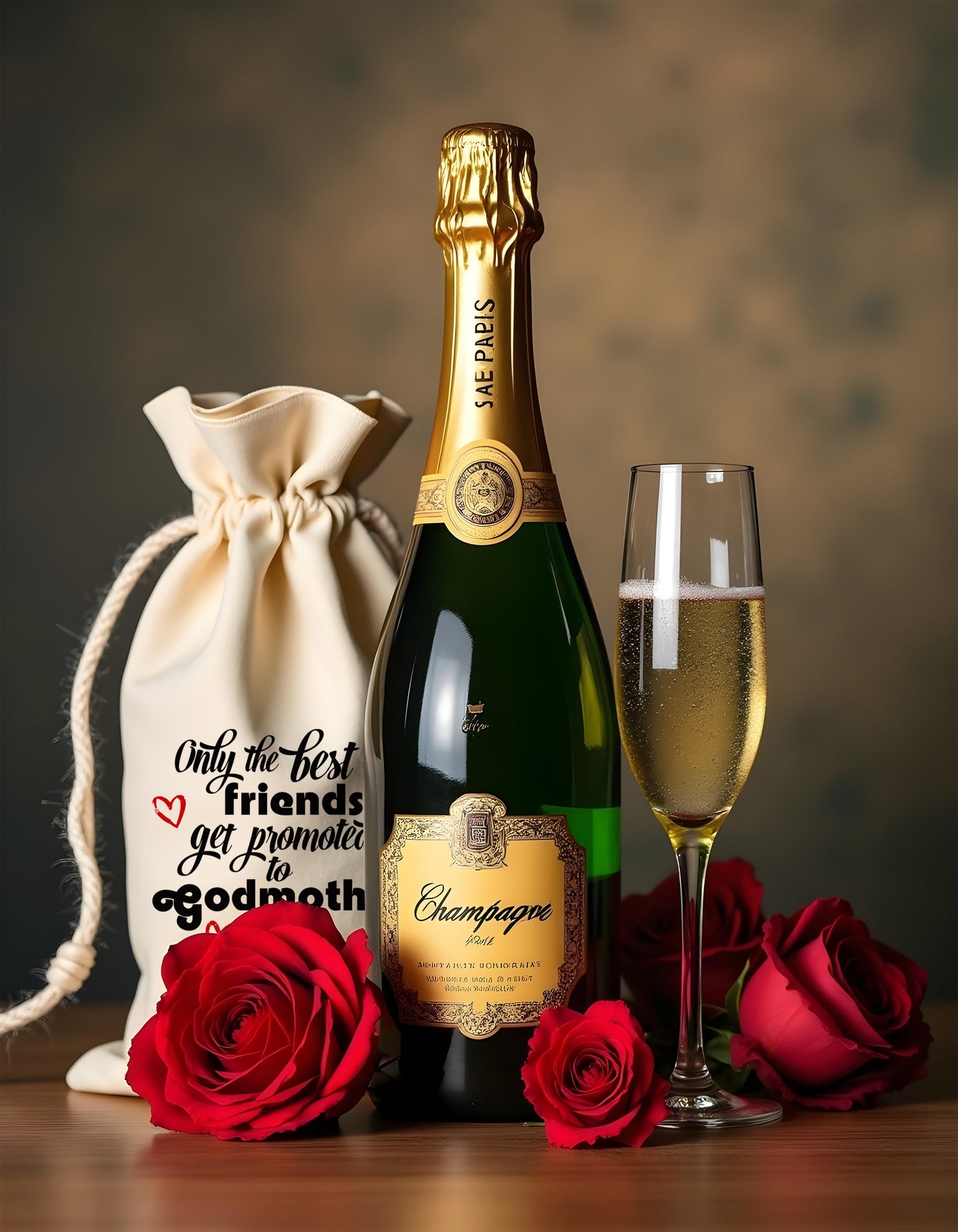 Bottle Bags - Promoted To Godmother