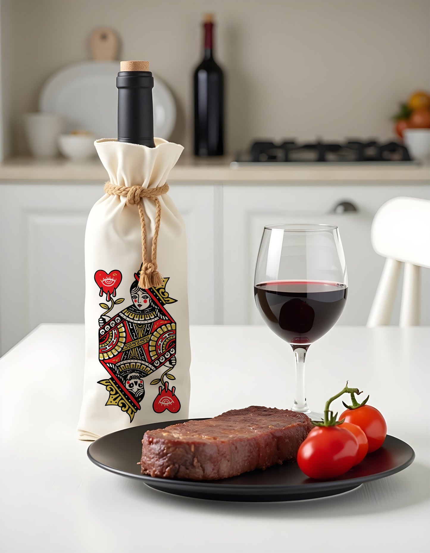 Bottle Bags - Queen Of Hearts