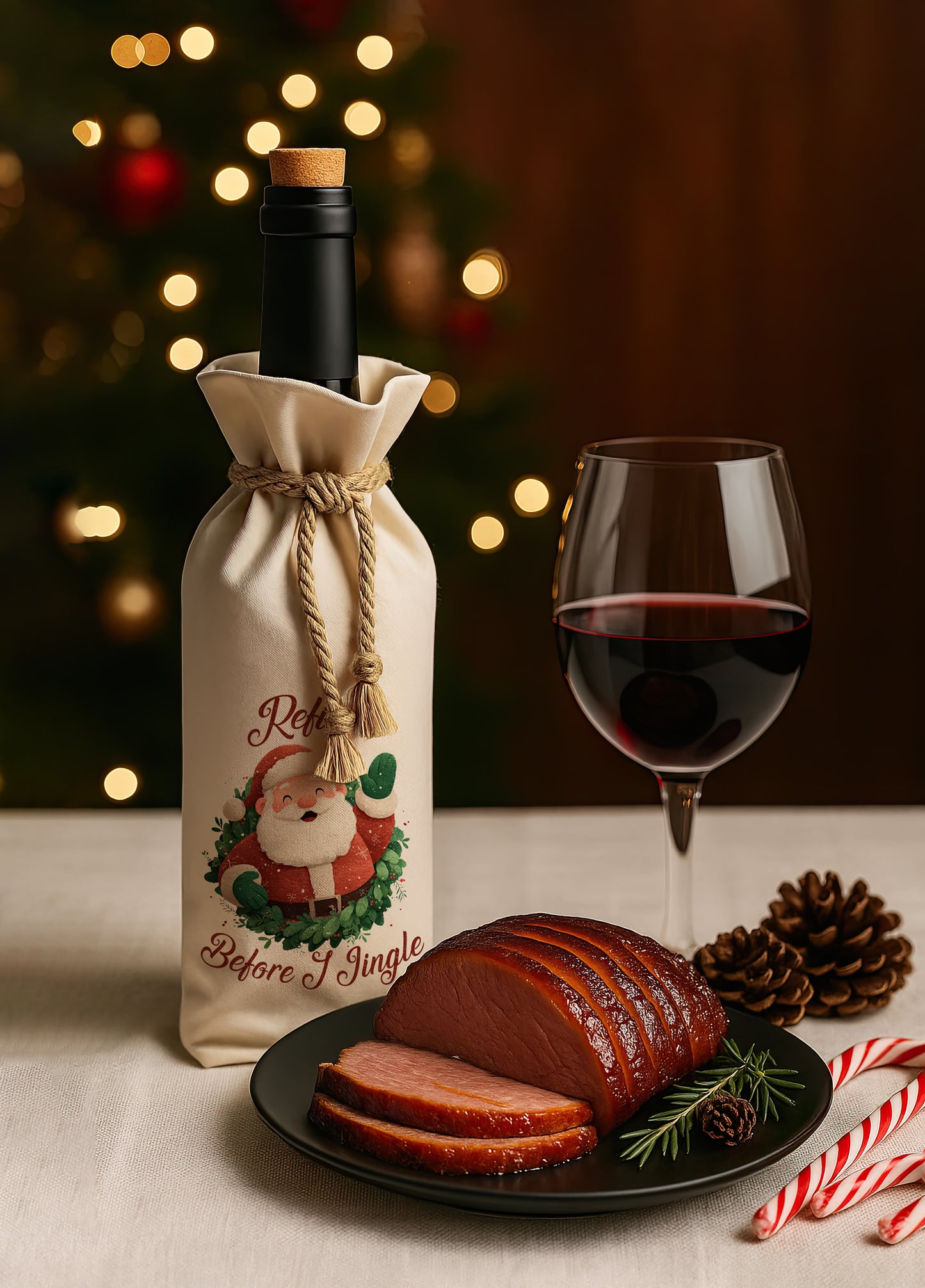 Bottle Bags - Refill Before My Jingle