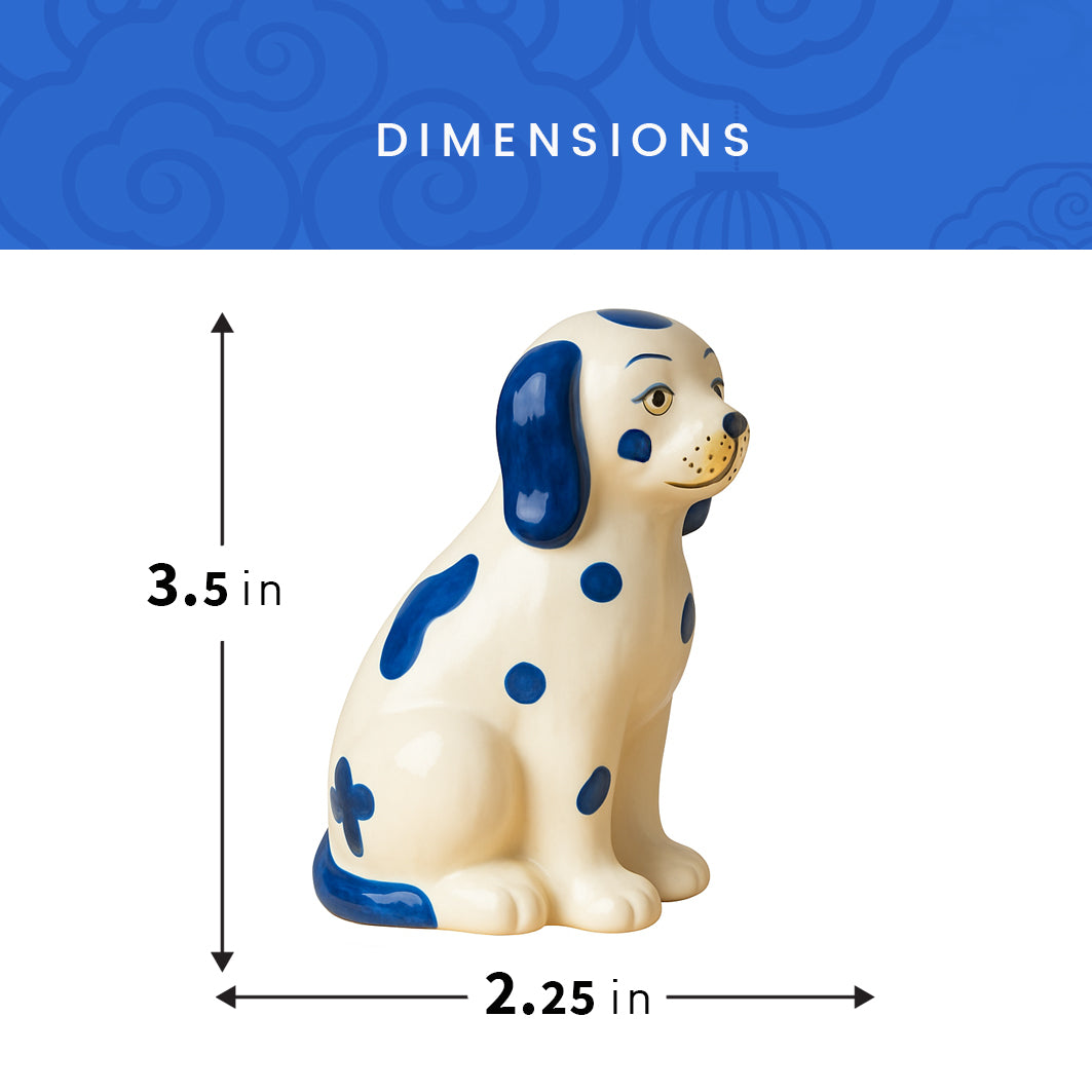 Staffordshire Dogs Chinoiserie Salt Pepper Shakers Set