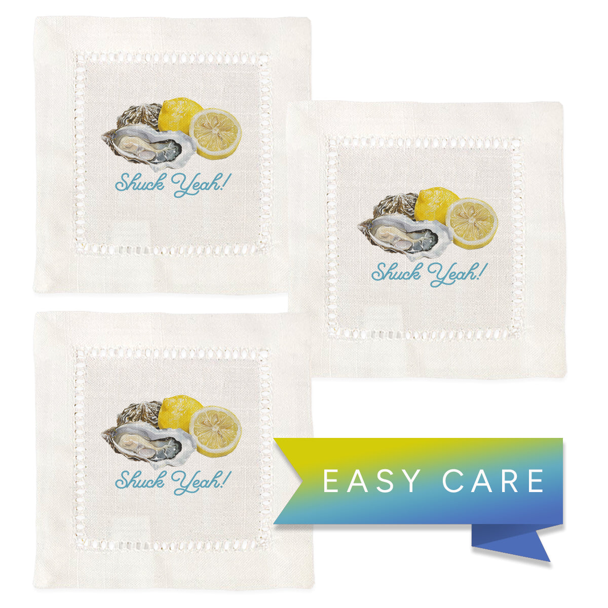 Shuck Yeah Hemstitch Napkins