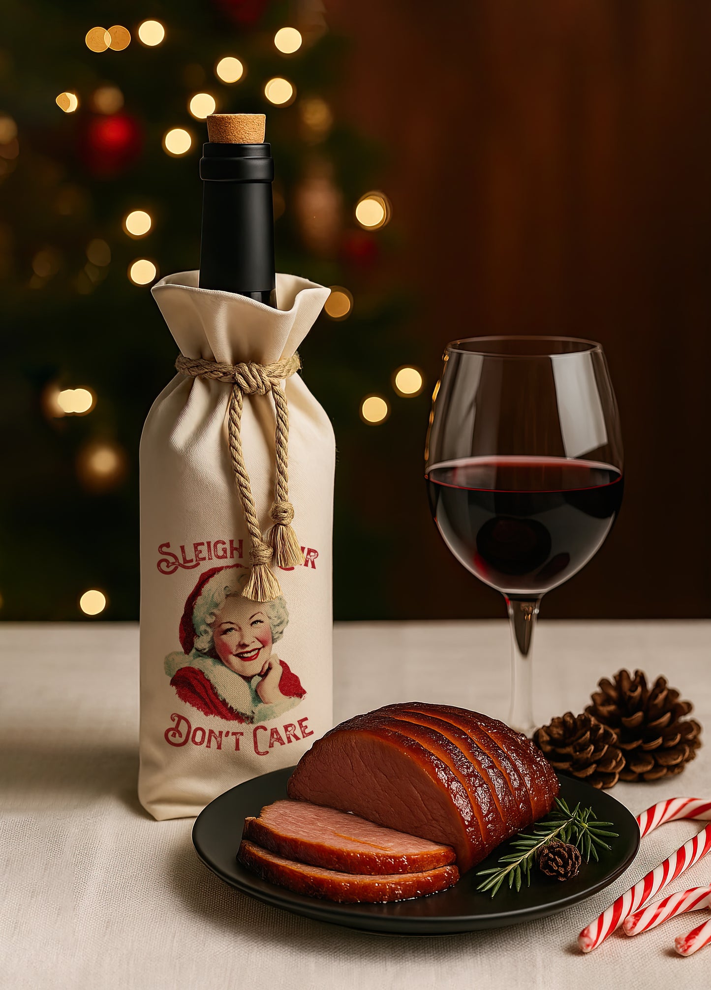 Bottle Bags - Sleigh Hair Don't Care