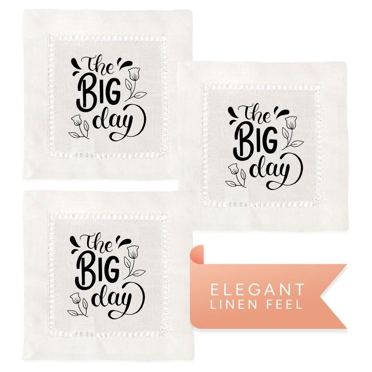 The Big Day Hemstitch Napkins