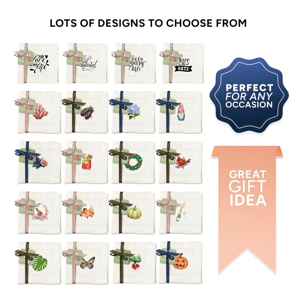 The Big Day Hemstitch Napkins