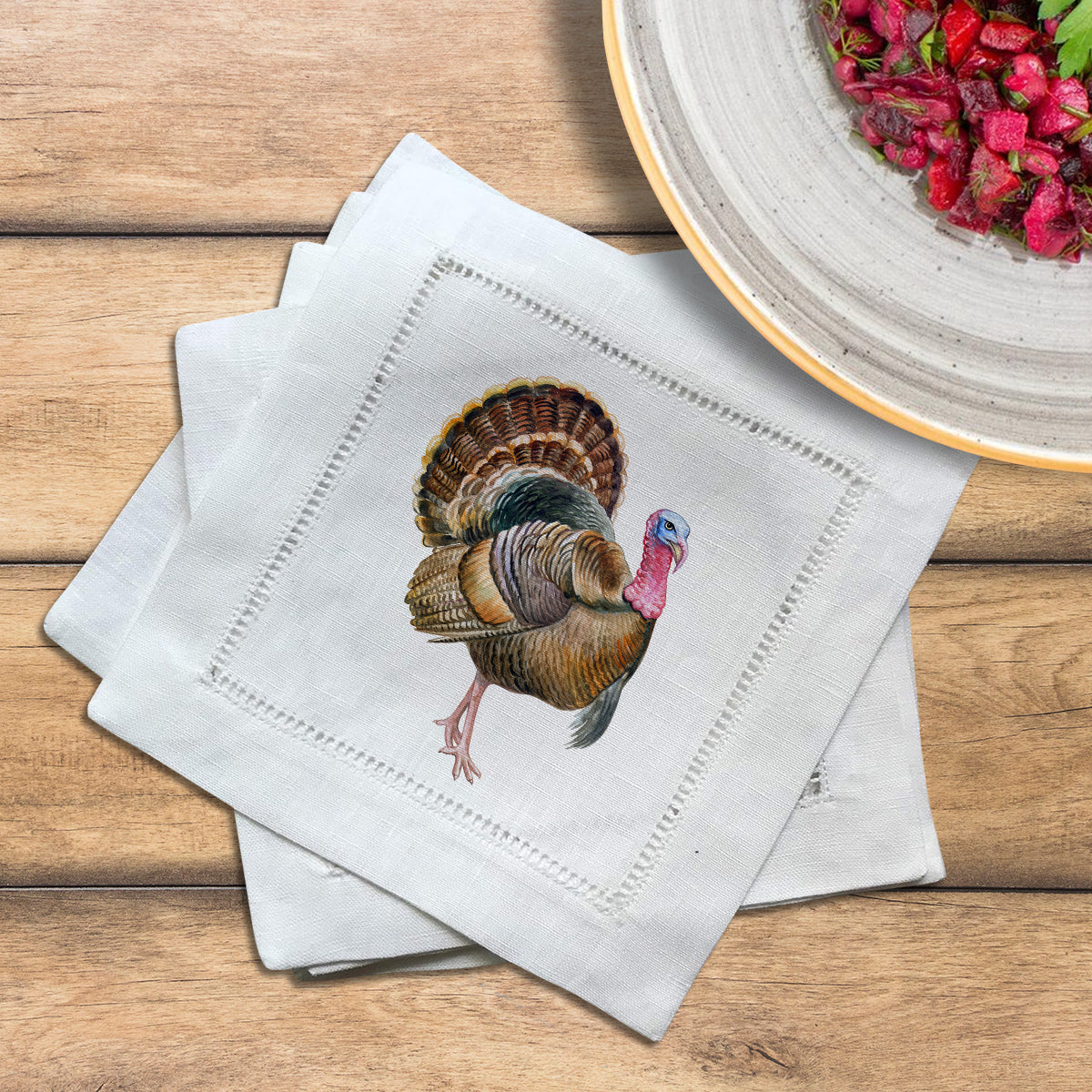 Turkey Hemstitch Napkins