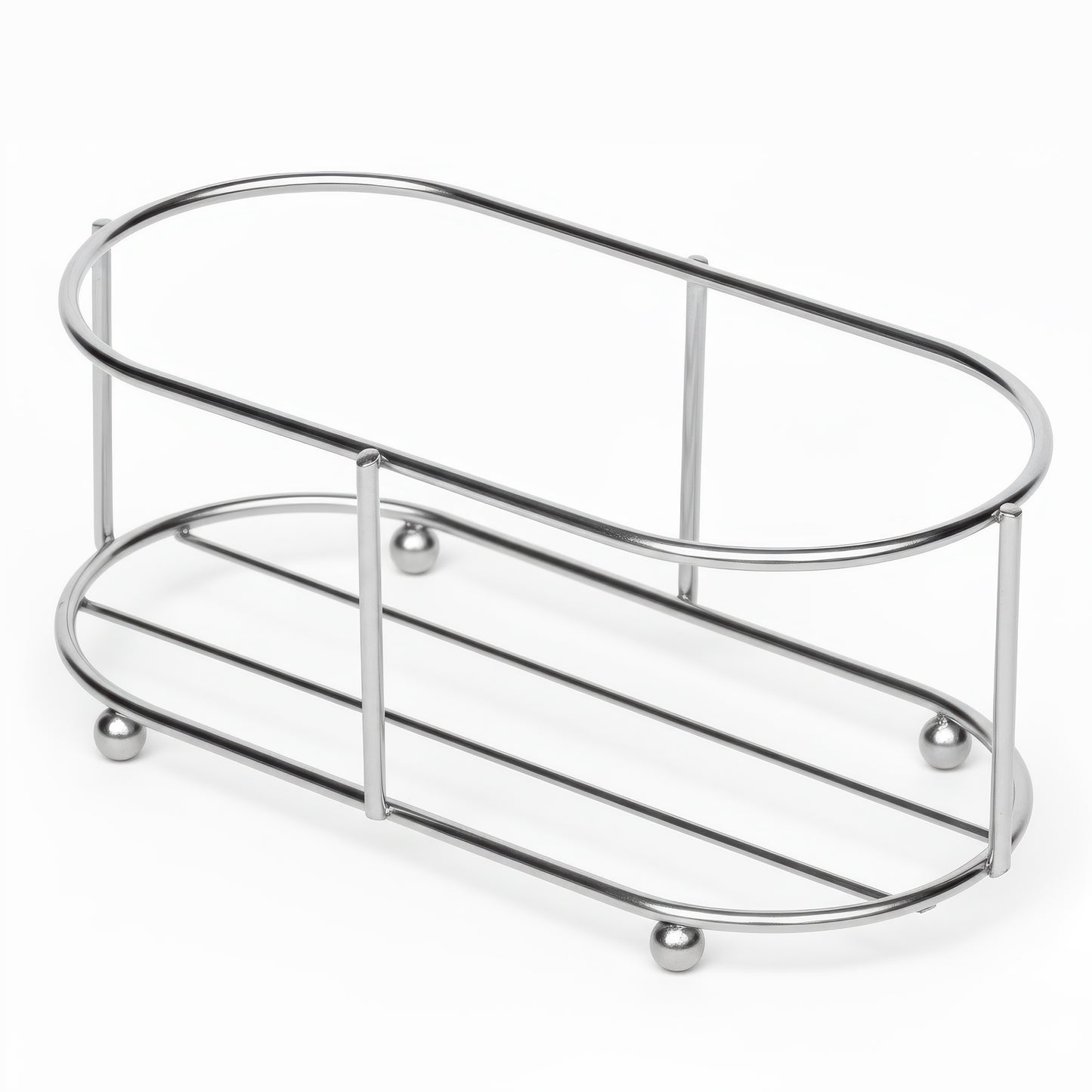 Jolitee Stainless Steel Caddy Compatible with 16 Ounce Soap and Lotion Bottles Collection Black