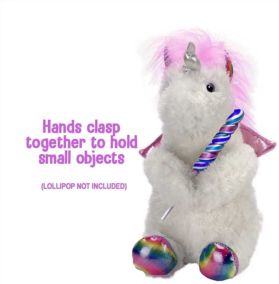 Winged Unicorn Stuffed Animal Plush Peekaboo Rainbow Pony Gift for Girls Aria