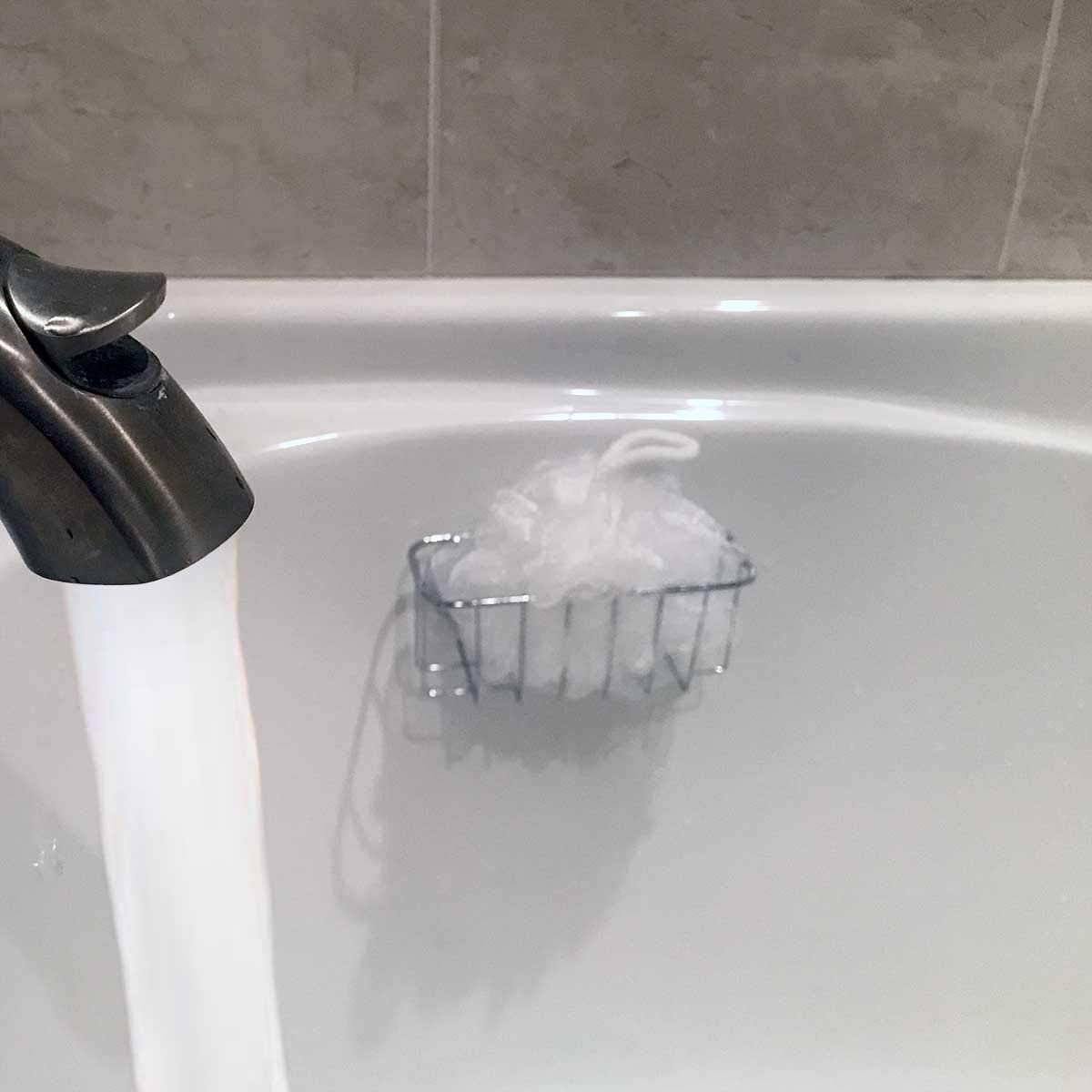 Jolitee Kitchen Sink Sponge Holder for Kitchen Sink Caddy, Self Adhesive Suction Stainless Steel Dish Kitchen Sponge Holder Rust Proof Waterproof (Silver)